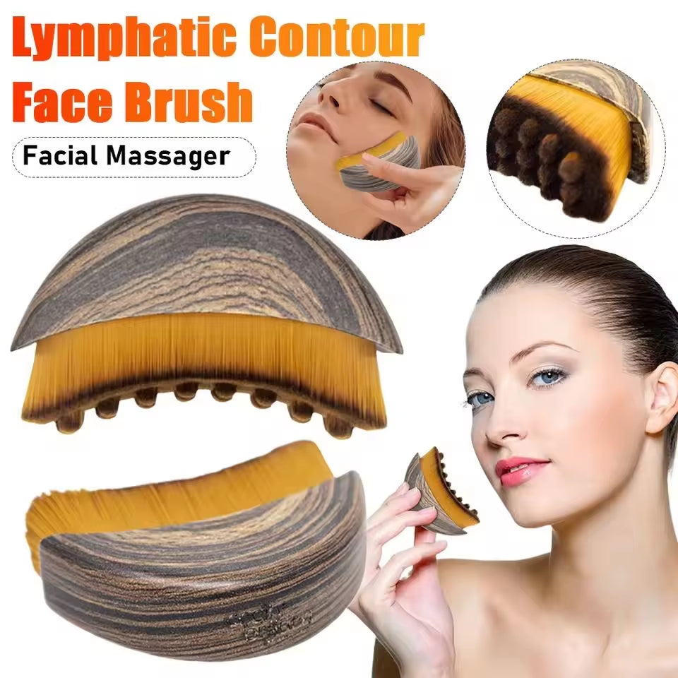 Lymphatic Contour Face Brush – Facial88 Beauty Lymphatic Contour Facial Sculpting Brush Sculpting & Puffiness