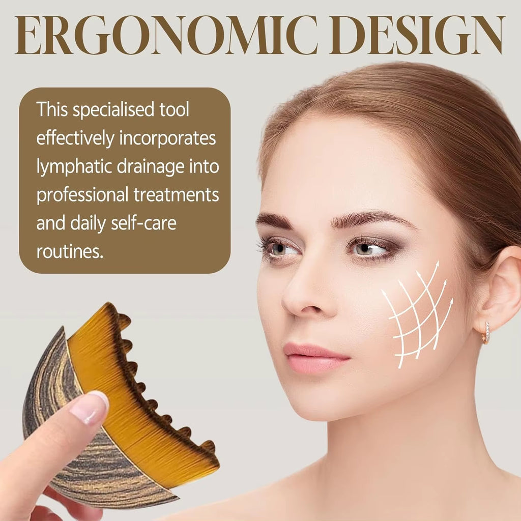 Lymphatic Contour Face Brush – Facial Sculpting & Puffiness88 Beauty Lymphatic Contour Facial Sculpting Brush
